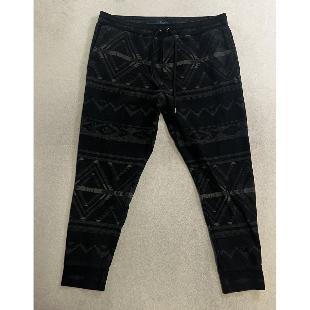 Polo Ralph Lauren Southwestern Pattern Sweatpants Men's Size 2XL Black Lounge